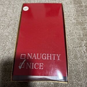 Caspari Set Of 24 Guest Napkins Naughty Or Nice Red
